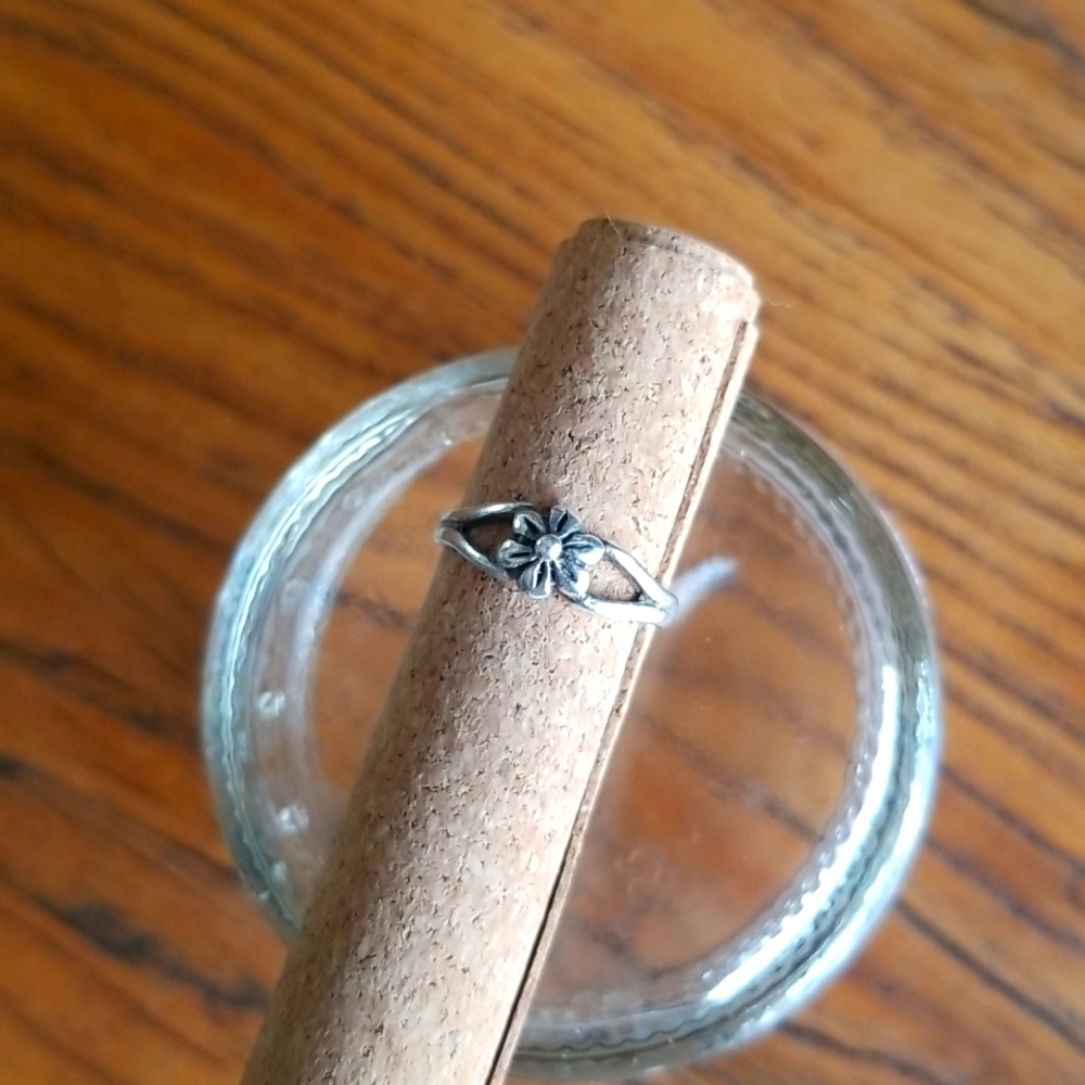 925 Silver Floral Ring